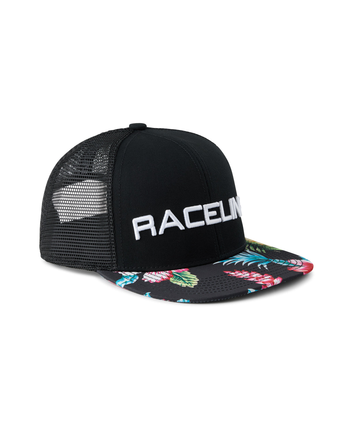 Floral Mesh Snapback Hat