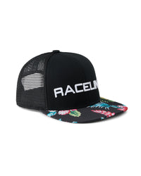 Floral Mesh Snapback Hat