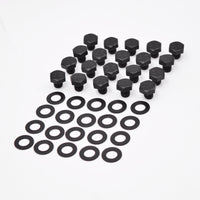 RBL-BOLT-SSB-24 (SS Bolt & Washer) 24 Pieces Matte Black