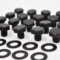 RBL-BOLT-SSB-24 (SS Bolt & Washer) 24 Pieces Matte Black