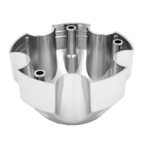CP850-5 AWC 850 TRAILER CAP CHROME FITS 5X4.5 BOLT PATTERN