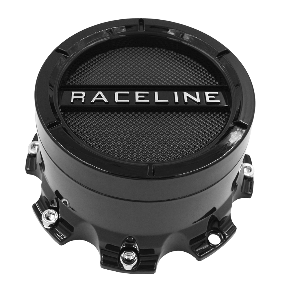 CPR-938B-80 RACELINE WHEEL GLOSS BLACK 8X6.5/8X170 TALL CAP 8 LUG BOLT ON