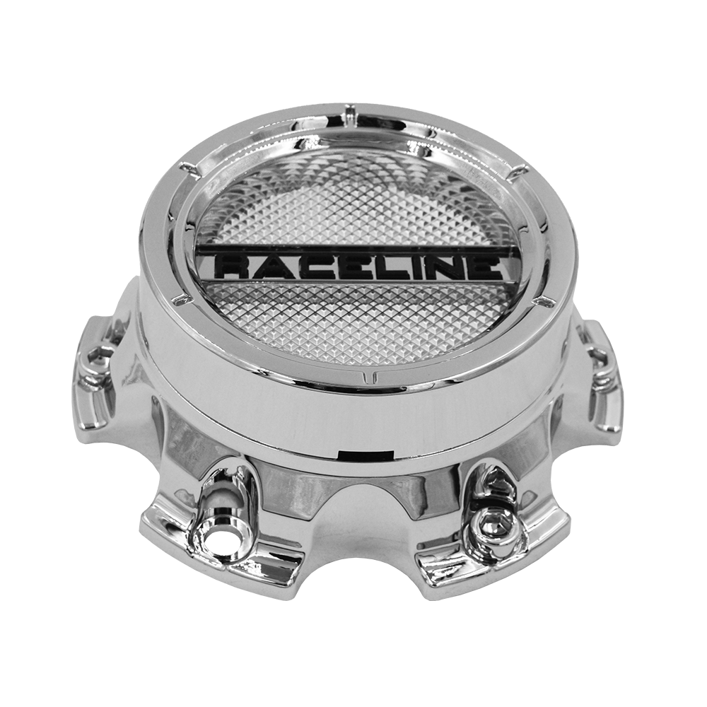CPR-938C-60 RACELINE WHEEL CHROME CAP 938/939 (6 LUG) CAP BOLT ON