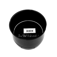 CPR-B-4250 RACELINE WHEELS 2PC PUSH THROUGH BLACK CAP 4.250 BORE