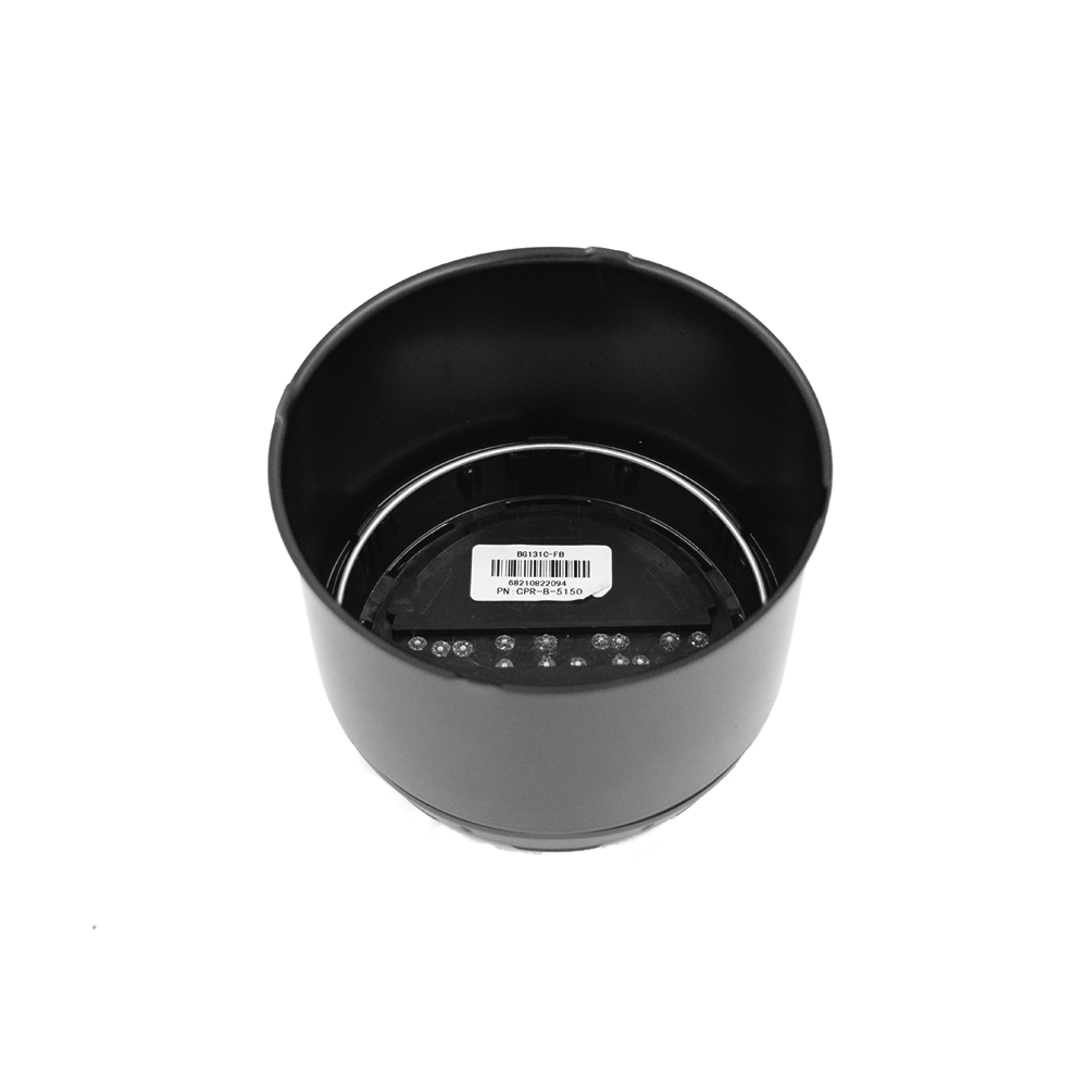 CPR-B-5150 Raceline 2 Piece Push Through Black Cap 5.150 BORE (8X170, 8X6.5)