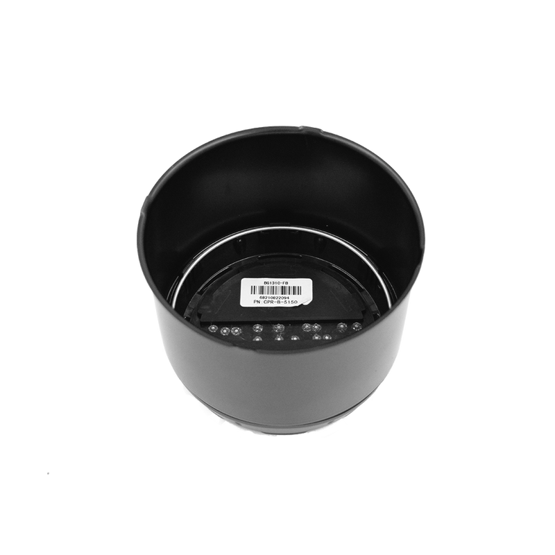 CPR-B-5150 Raceline 2 Piece Push Through Black Cap 5.150 BORE (8X170, 8X6.5)