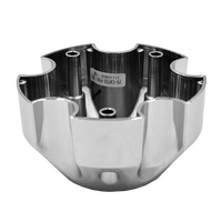 CPR982-12-B RACELINE 982 RAPTOR CAP CHROME W/BLACK LOGO 5X4.5