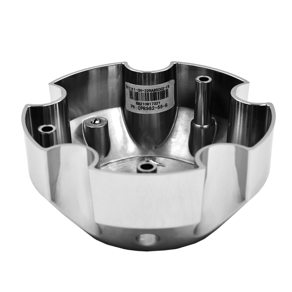 CPR982-55-B RACELINE 982 RAPTOR CAP CHROME W/BLACK LOGO 5X5.5/5X150