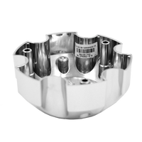 CPR982-6-B RACELINE 982 RAPTOR CAP CHROME W/BLACK LOGO 6X5.5
