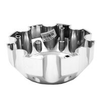 CPR982-8-B RACELINE 982 RAPTOR CAP CHROME W/BLACK LOGO 8X6.5/8X170