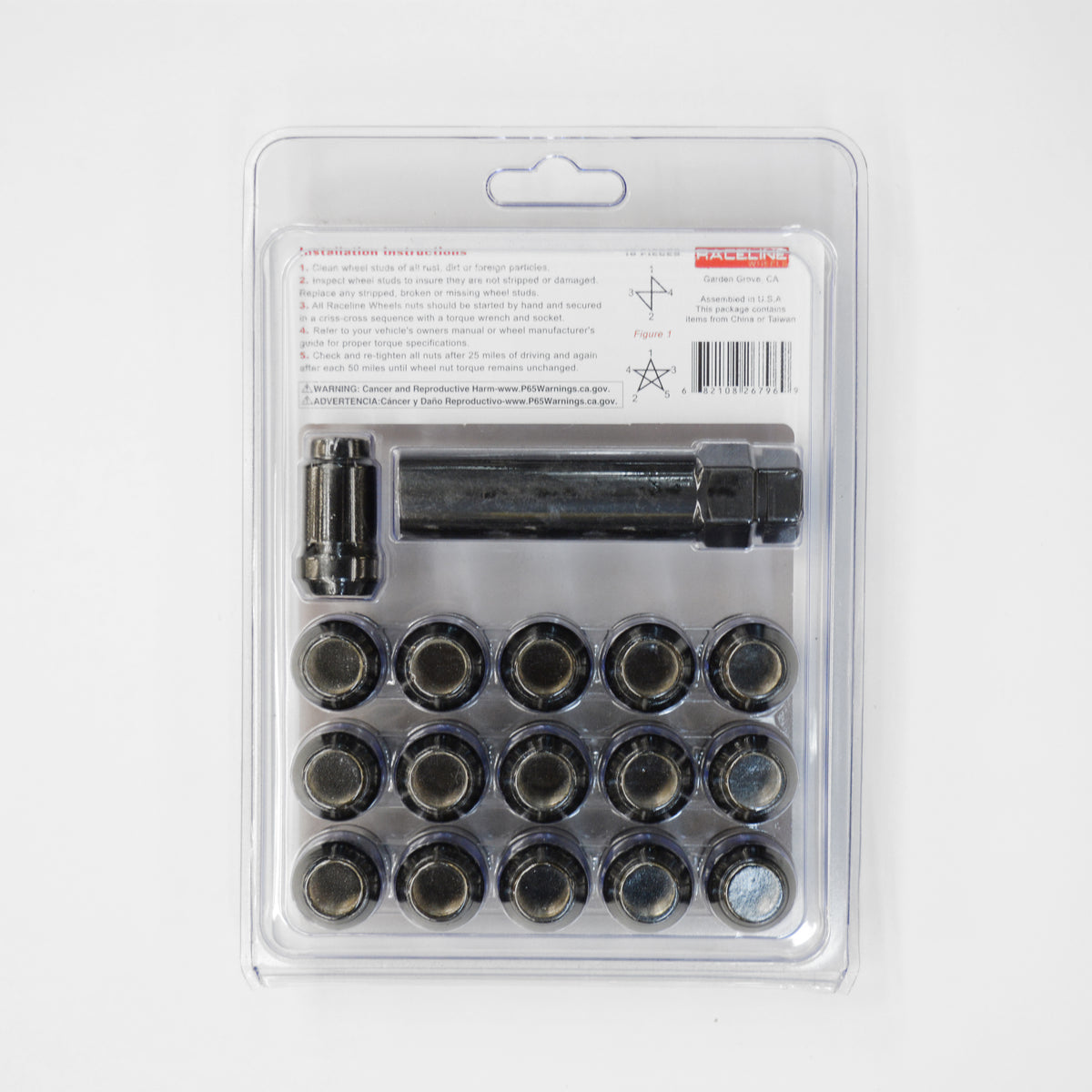 RLUG-CS19B (16 Pack 12x1.25 Spline Black CS Pack)