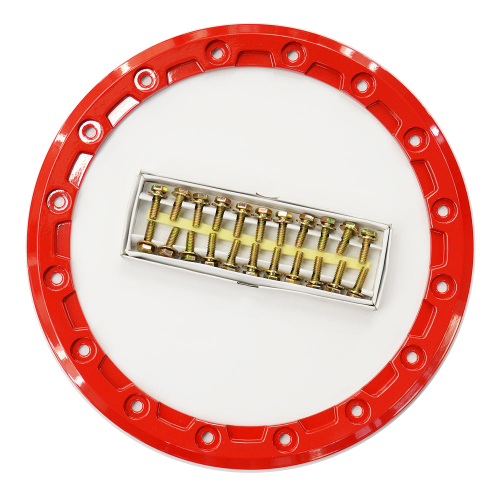 14" UTV Red 16 Hole - A93 Podium Beadlock Rings