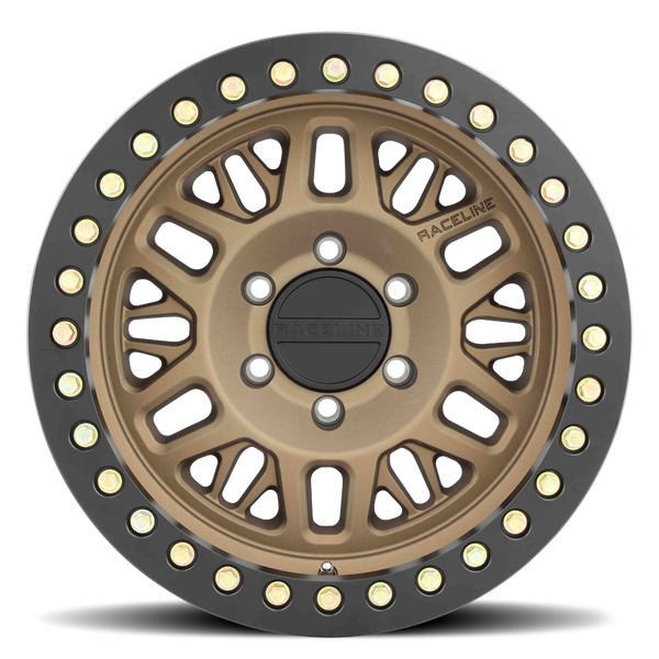RT951BZ Ryno Cast Beadlock - Textured Bronze w/ Black Beadlock Ring
