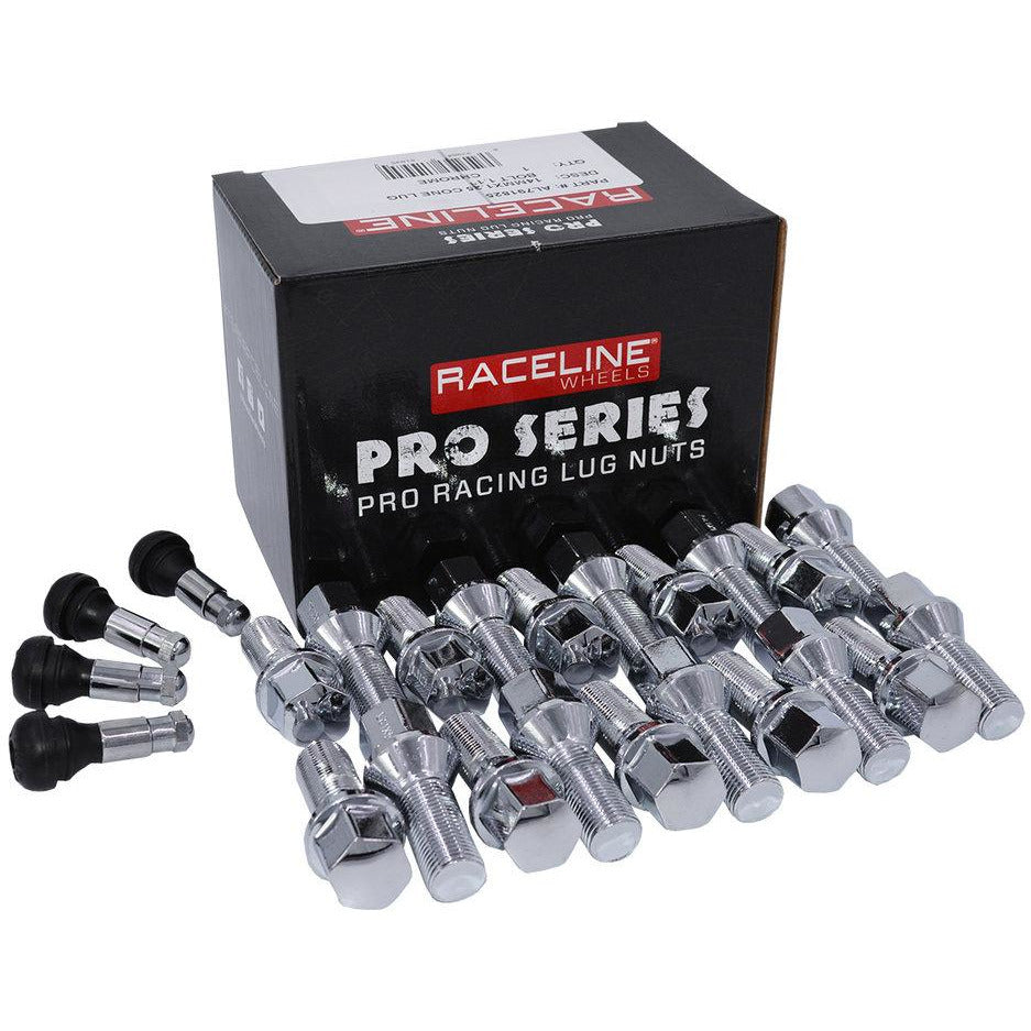 L791820 14X1.5 LU BOLT 1.1" LENGTH CHROME 5 LUG INSTALL KIT
