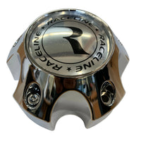 CPR982-12-C RACELINE 982 RAPTOR CAP CHROME W/CHROME LOGO 5X4.5