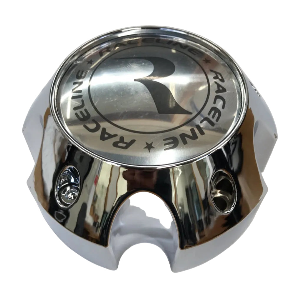 Rapro Cap CPR982-55-C RACELINE 982 RAPTOR CAP CHROME W/SILVER LOGO 5X5.5/5X150 ...