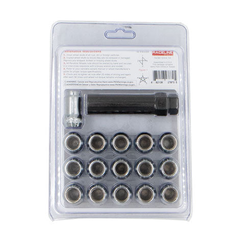 RLUG-CS120C (16pk 20X1/2 Spline Chrome CS Pack w/Key) – Raceline