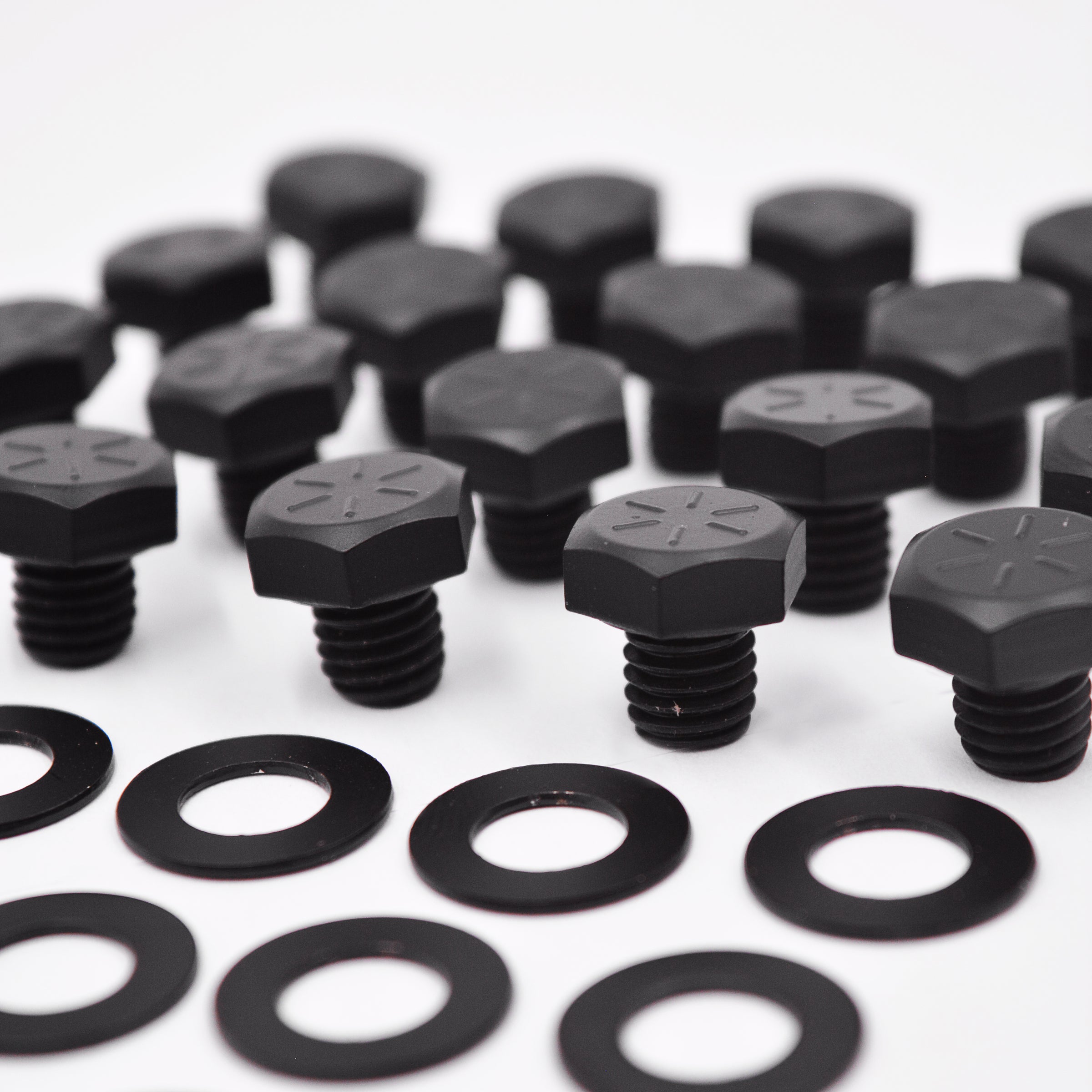 RBL-BOLT-SSB-24 (SS Bolt & Washer) 24 Pieces Matte Black – Raceline Wheels