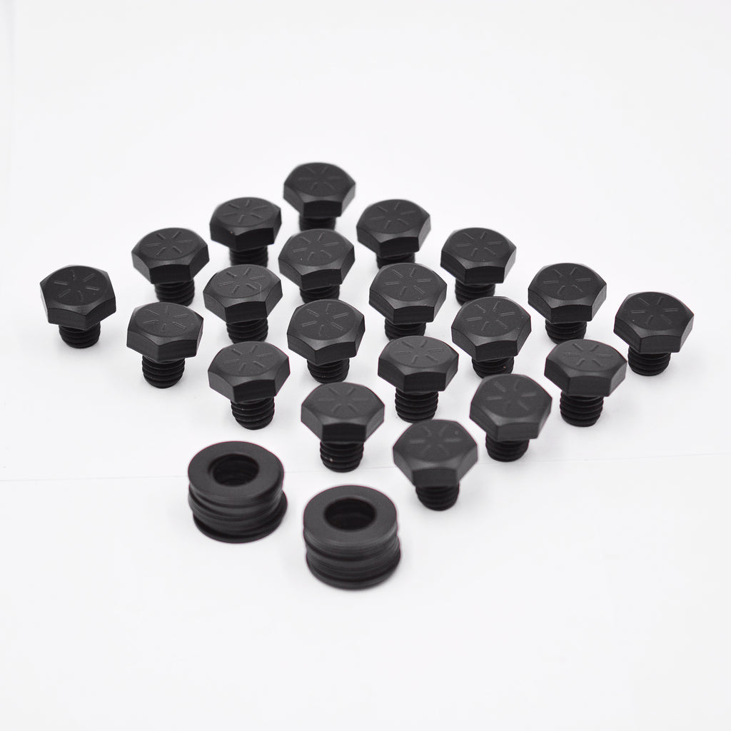 RBL-BOLT-SSB-24 (SS Bolt & Washer) 24 Pieces Matte Black – DC Wheels ...