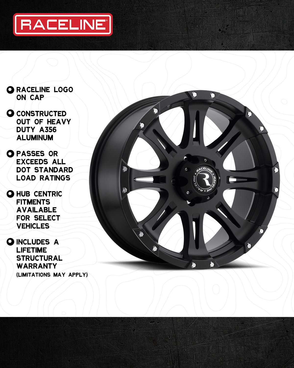 981 Raptor Black – Raceline Wheels