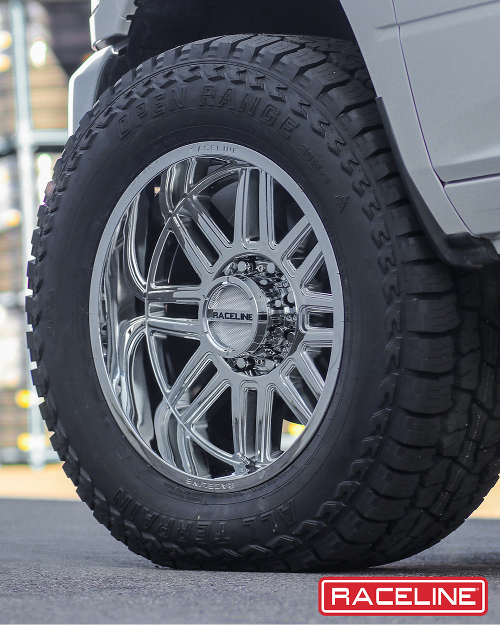 Aluminum 18x9 Split 948C Chrome Raceline Wheels