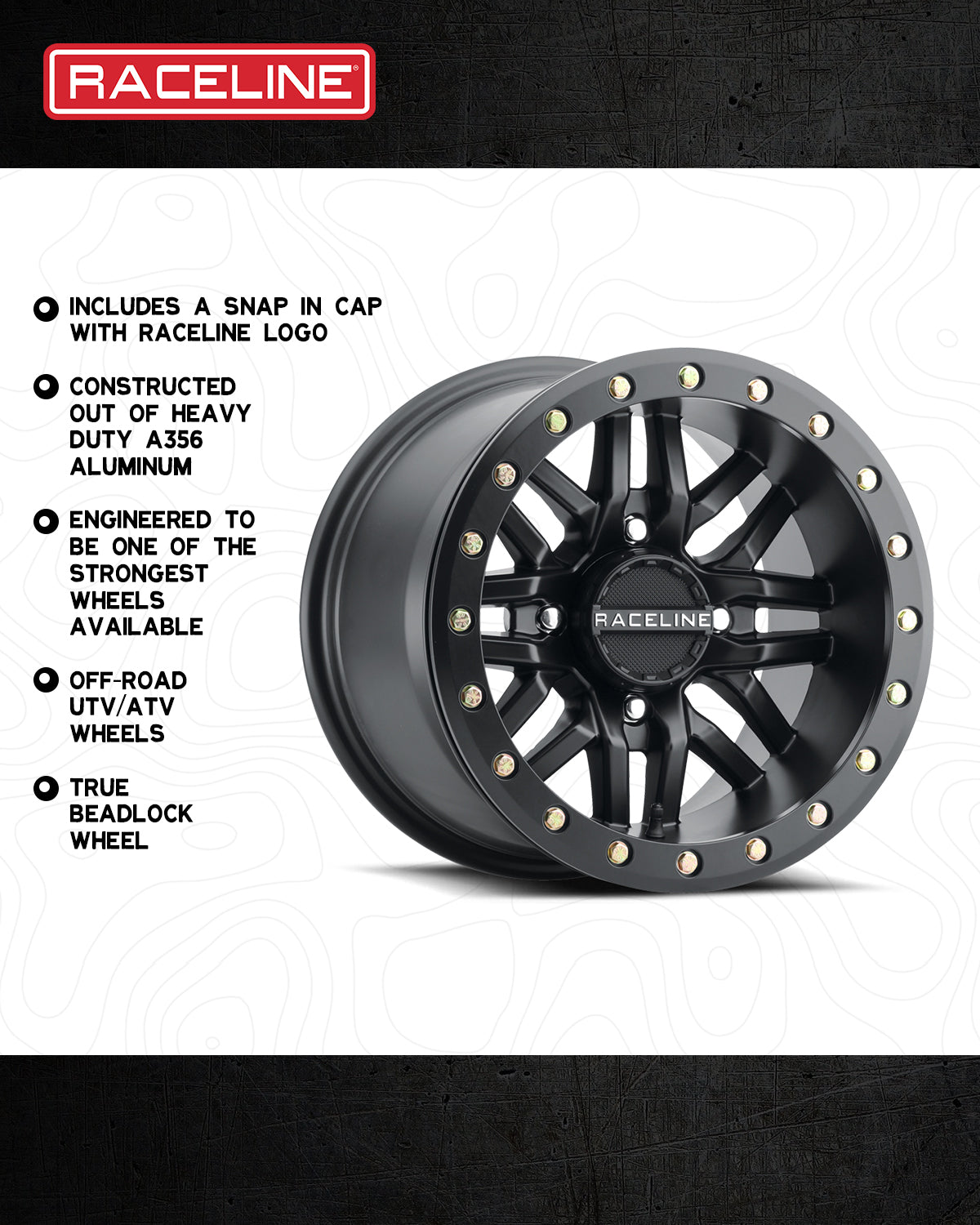 A91B | RYNO | BLACK – Raceline Wheels