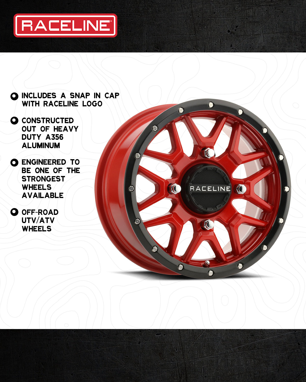 A94R Krank Simulated Beadlock – Raceline Wheels