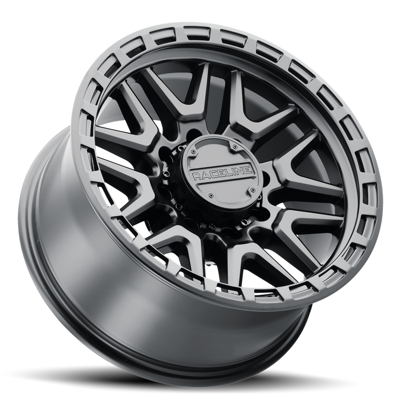 Aluminum 18x9 Krank 953B Satin Black Raceline Wheels