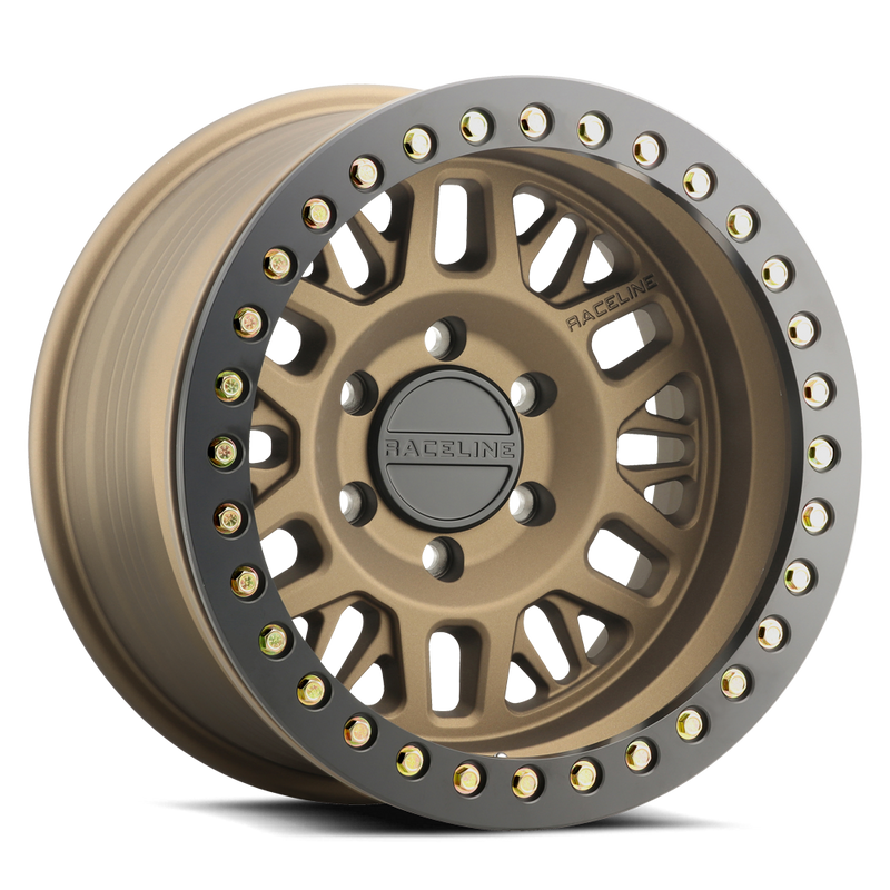 RT951BZ Ryno Cast Beadlock - Textured Bronze w/ Black Beadlock Ring ...
